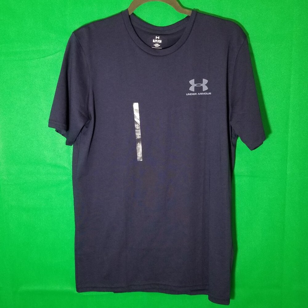 Under Armour Sportstyle Mens Small Loose Fit Navy Casual Light Shirt NWT